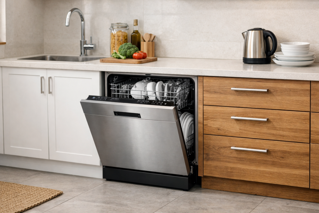 tamanho ideal para instalar uma lava-louças de 10 serviços